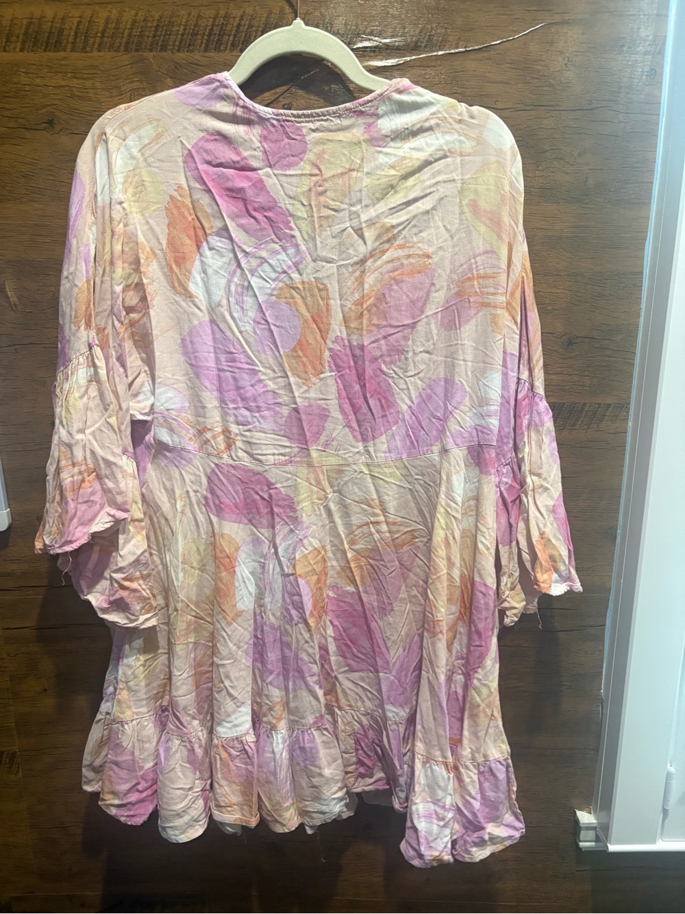 Label of Love Pastel Swirl V-Neck Dress - Picture 7 of 9